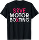 Save Motorboating Funny Breast Cancer Awareness Support Gift T-Shirt - T-Shirt | Black