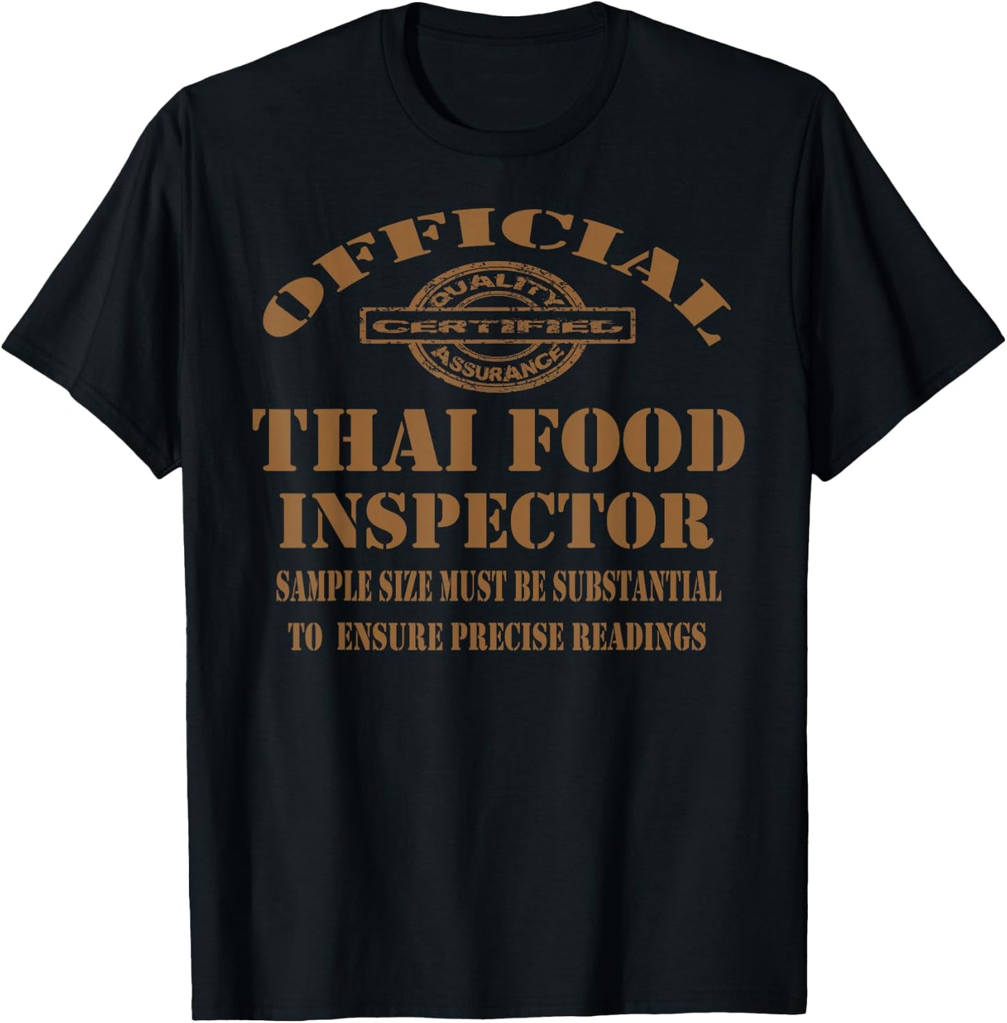 Thai Cuisine Funny Food Lovers Thai Dishes Funny Sayings T-Shirt - T-Shirt | Black