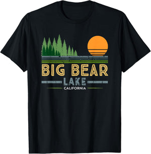 Vintage Big Bear Lake California T-Shirt - T-Shirt | Black