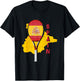 Spain Flag Tennis | Court Racket Ball | Tennis Player T-Shirt - T-Shirt | Black