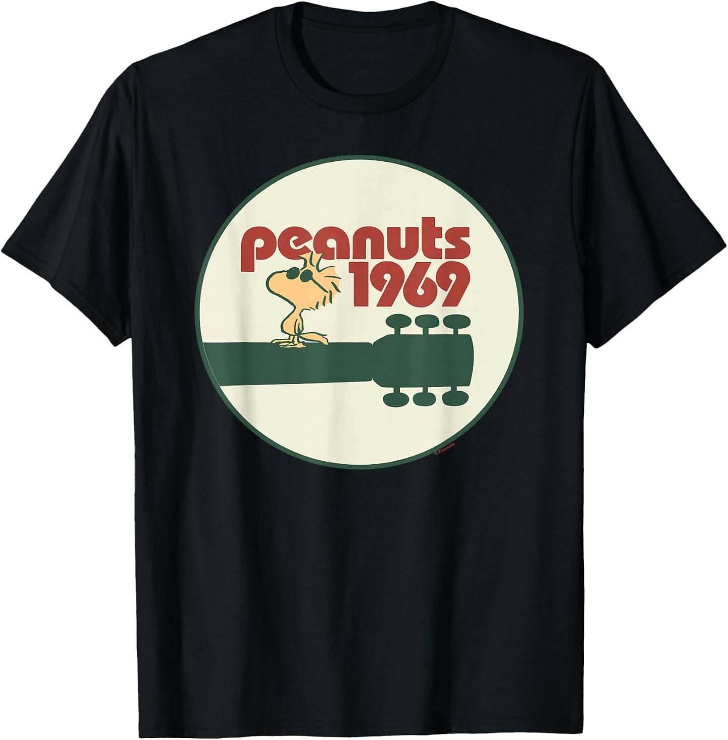 Peanuts Woodstock 1969 - Black, Small, , Short Sleeve, , Classic Fit, Cotton, Machine Wash T-Shirt - T-Shirt | Black