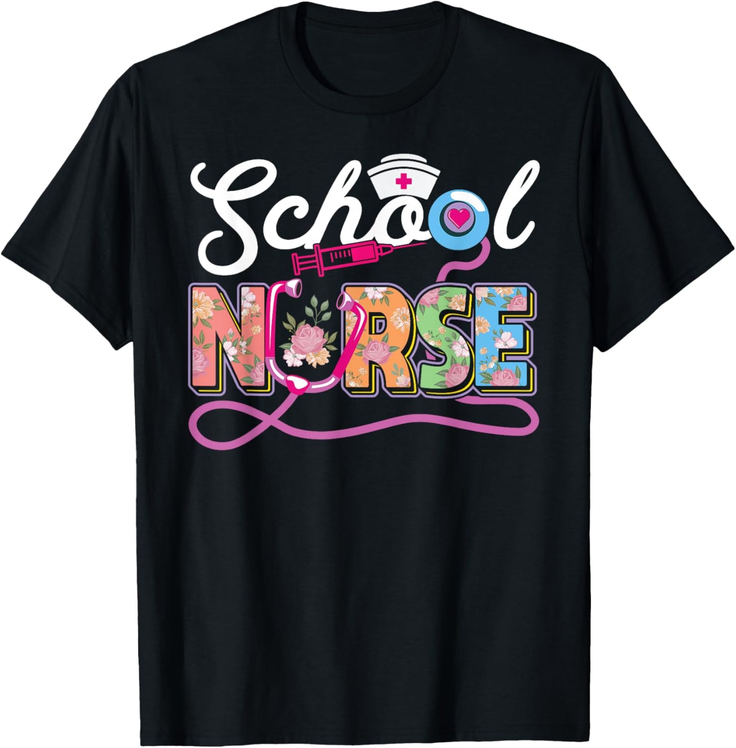 School Nurse Appreciation Back to School Nursing T-Shirt - T-Shirt | Black