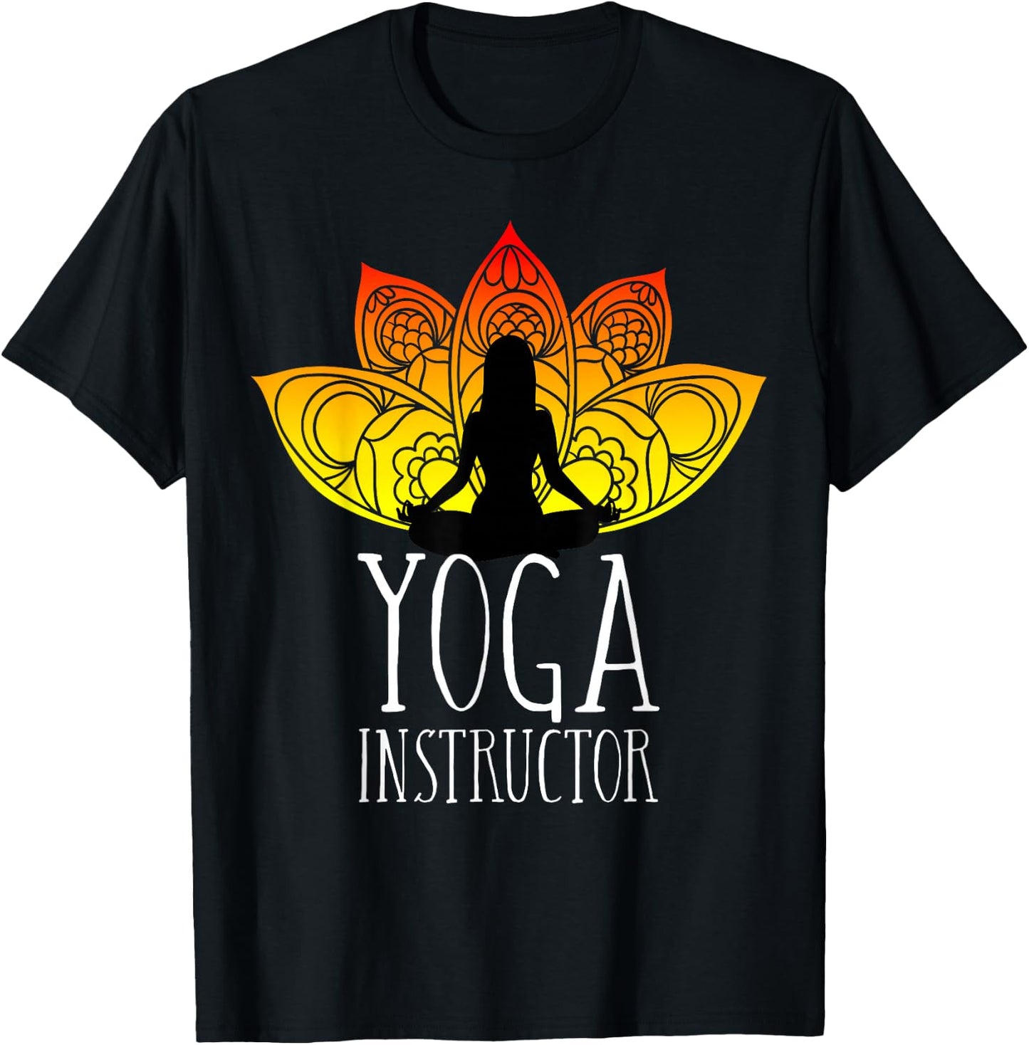 Yoga Instructor Trainer Teacher Namaste Zen Mindfulness Yoga T-Shirt - T-Shirt | Black