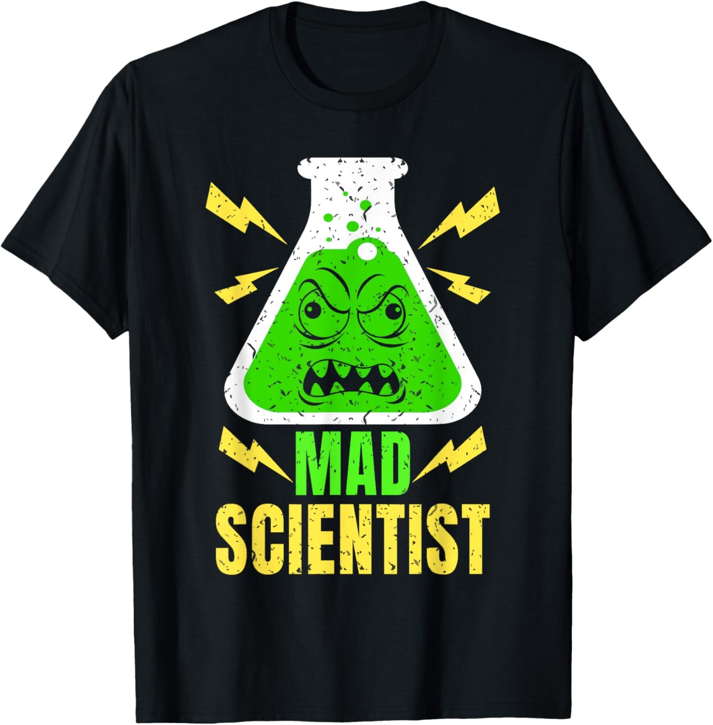 Mad Scientist Shirt Kids Youth Adult Science Teacher Funny T-Shirt - T-Shirt | Black