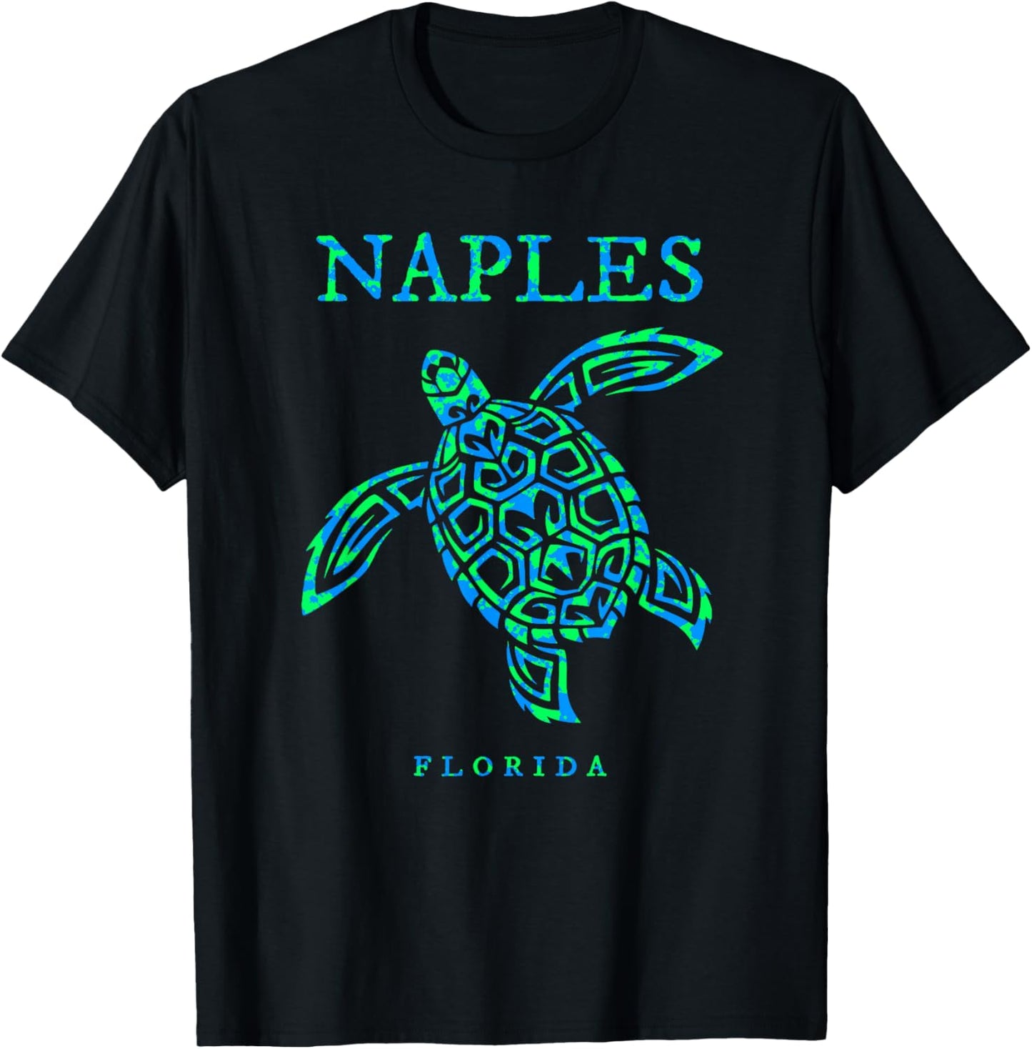 Naples Florida Sea Turtle Boys Girls Toddler T-Shirt - T-Shirt | Black
