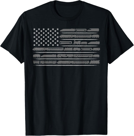 Funny Train Collector Gift Adults Conductor Model Railroad T-Shirt - T-Shirt | Black
