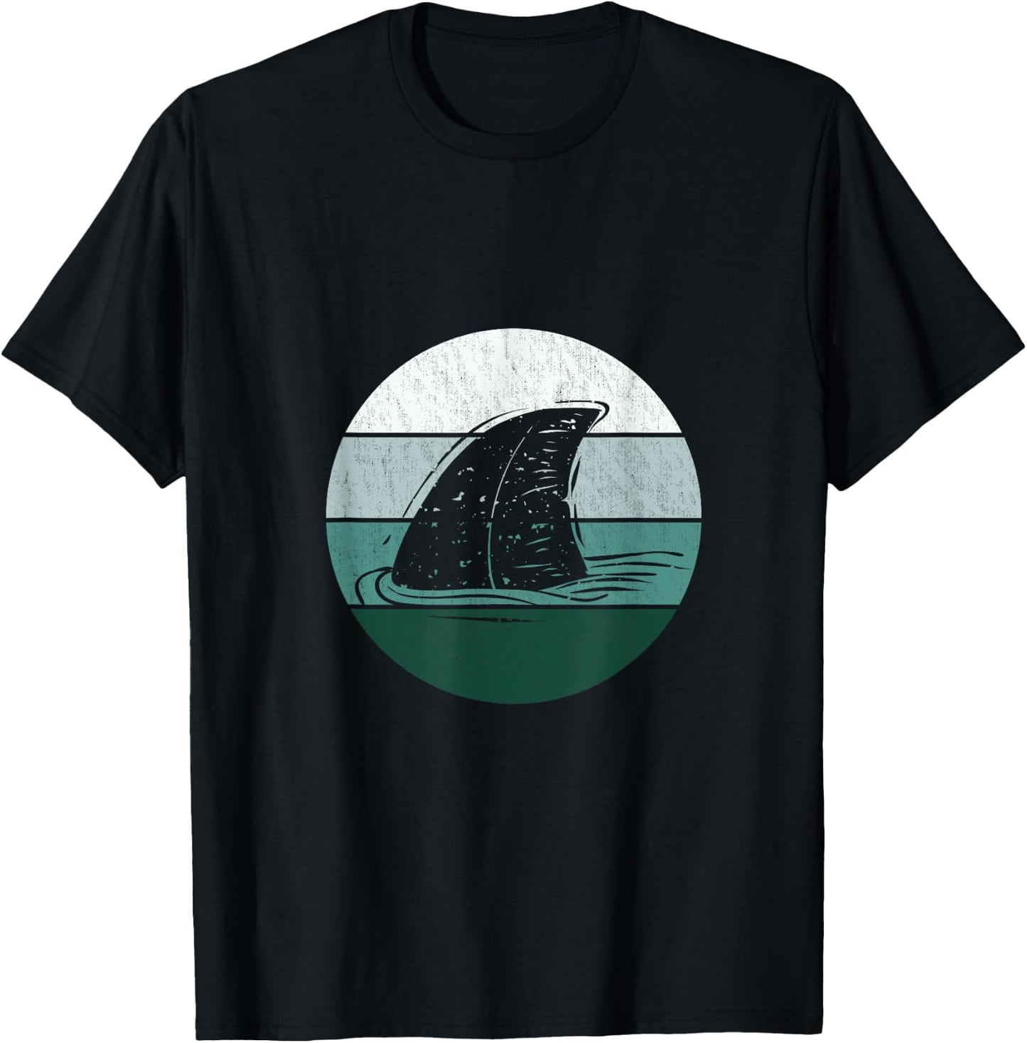 Retro Shark T-Shirt - T-Shirt | Black