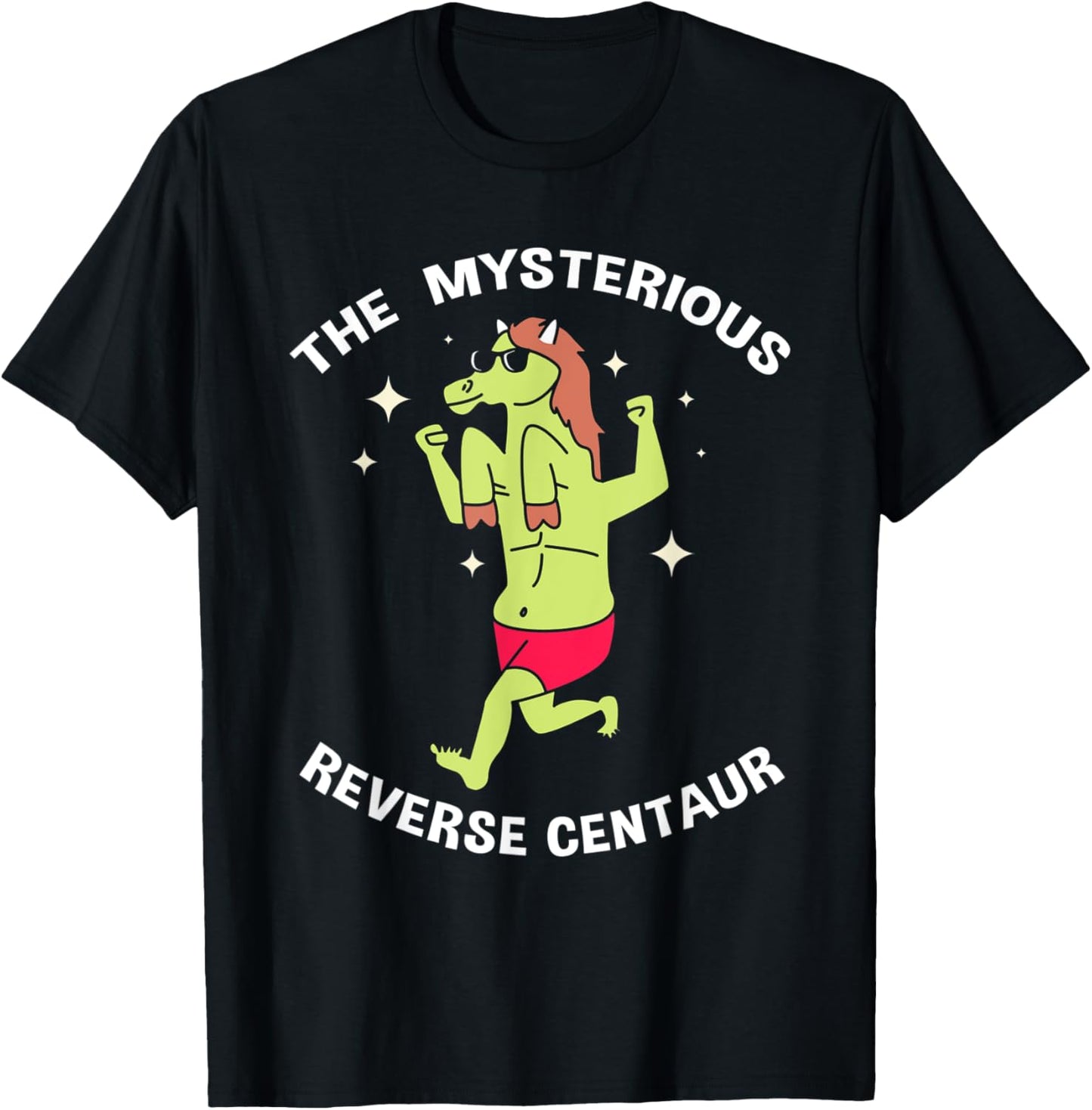 The Mysterious Reverse Centaur T-Shirt - T-Shirt | Black