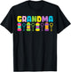 Grandma Bubble Birthday Party Bubble Wands Themed Matching T-Shirt - T-Shirt | Black