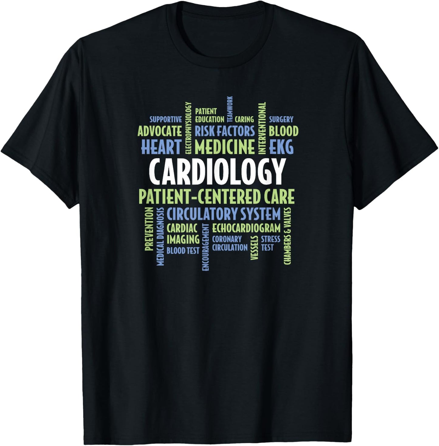 Cardiologist & Cardiovascular Professionals: Cardiology T-Shirt - T-Shirt | Black
