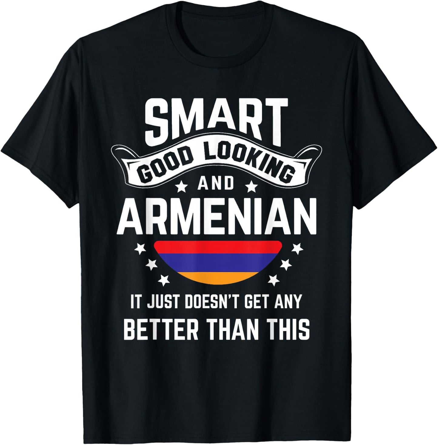 Armenian Flag Native Pride Funny Armenia Armenian Roots T-Shirt - T-Shirt | Black