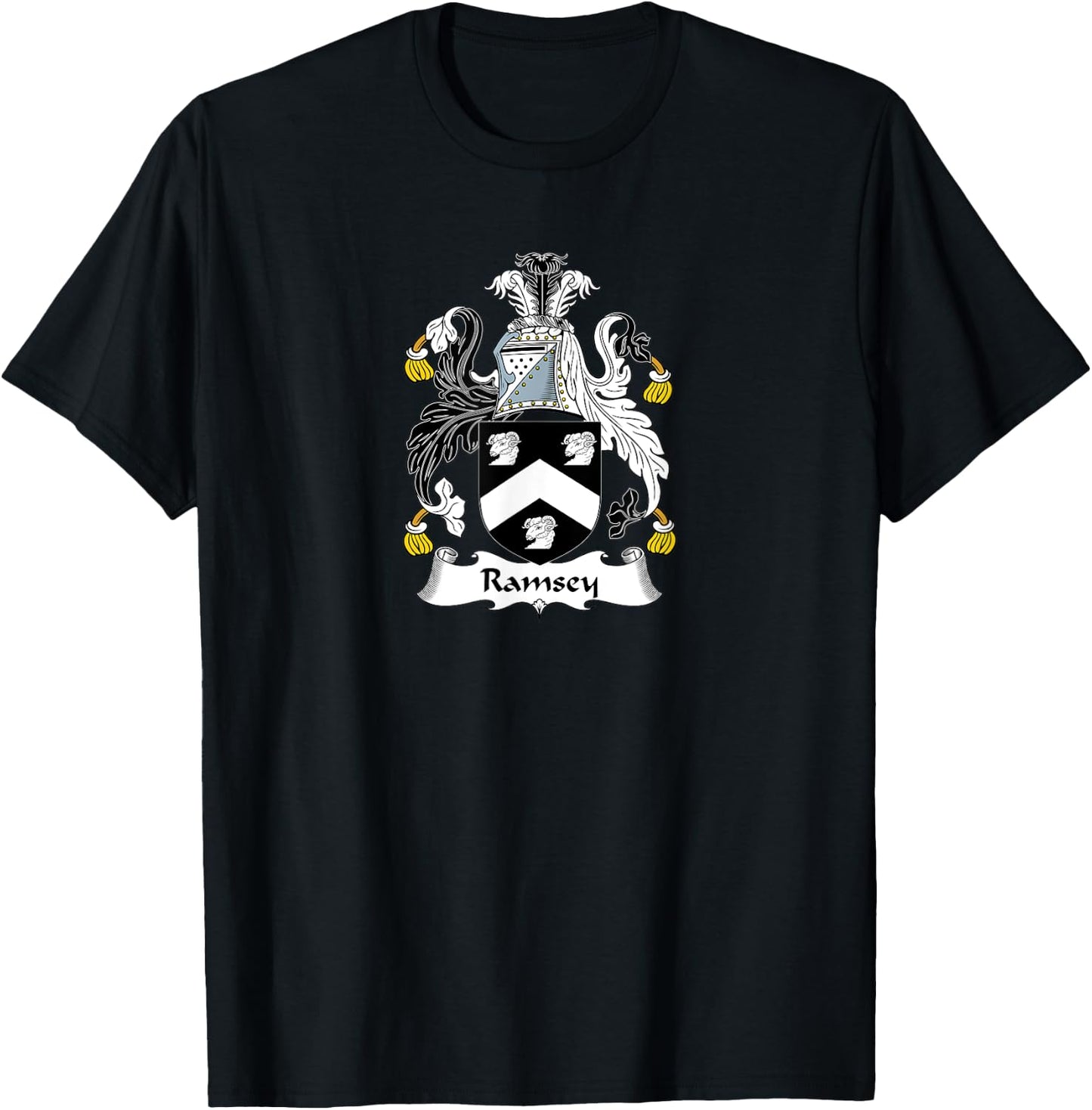 Ramsey Coat of Arms - Family Crest Shirt T-Shirt - T-Shirt | Black