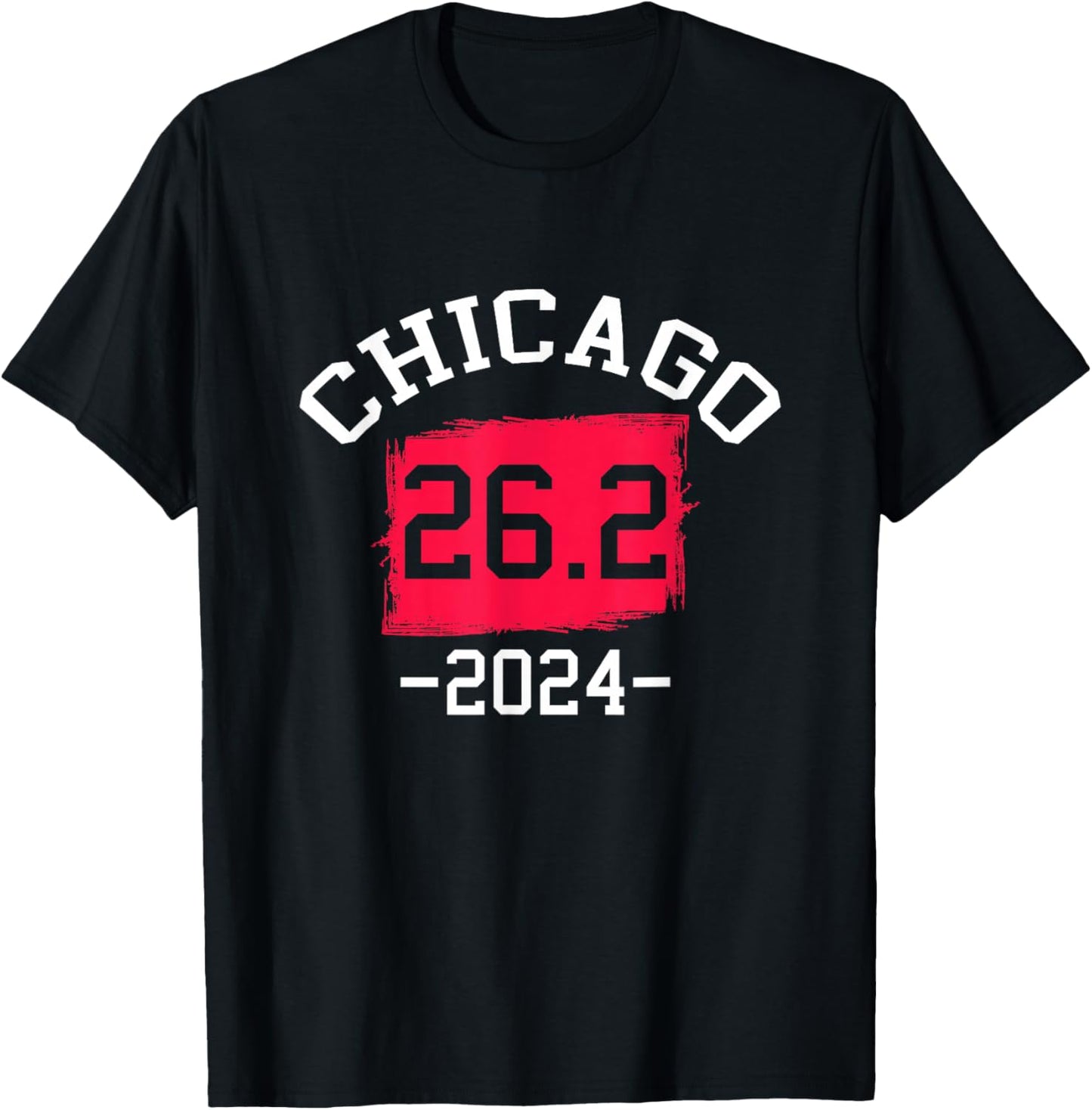 Chicago 26.2 2024 Marathon Running Runner T-Shirt - T-Shirt | Black