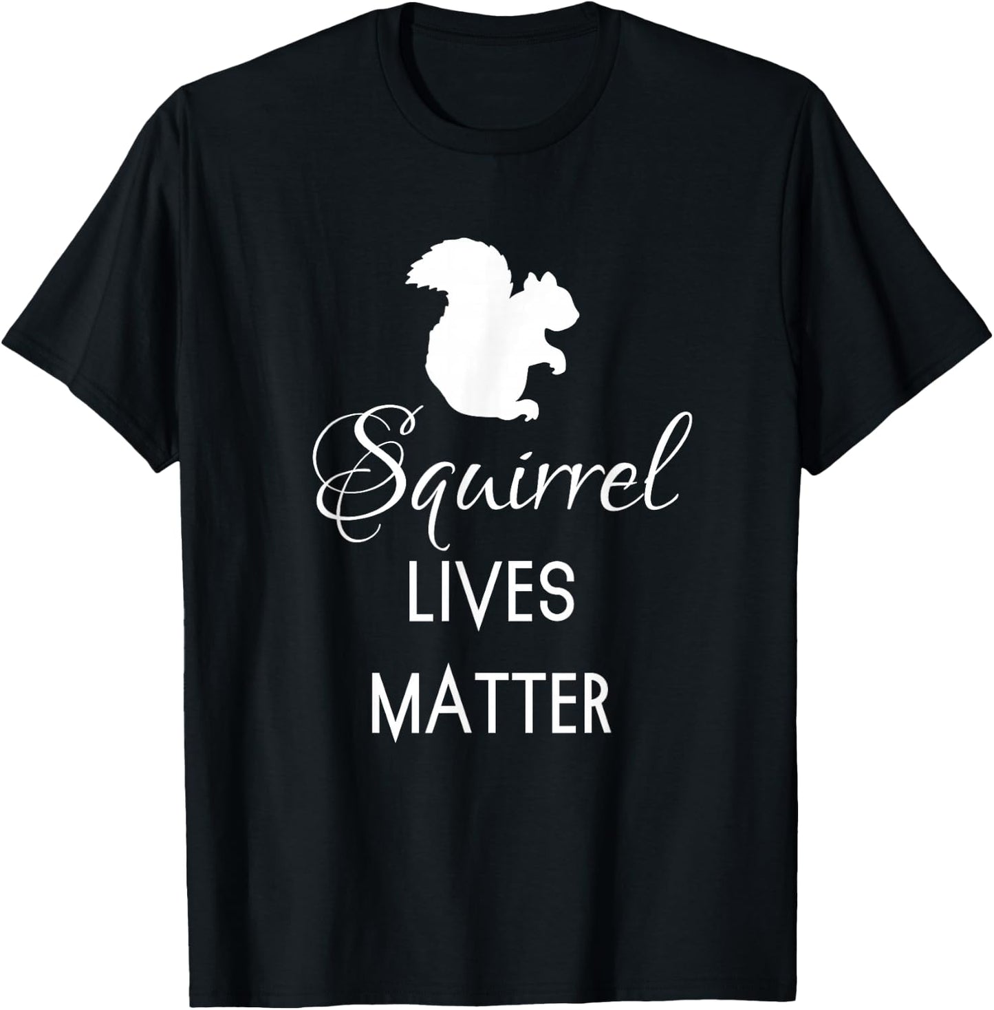 Gift Animal Groomers Nature Squirrel T-Shirt - T-Shirt | Black