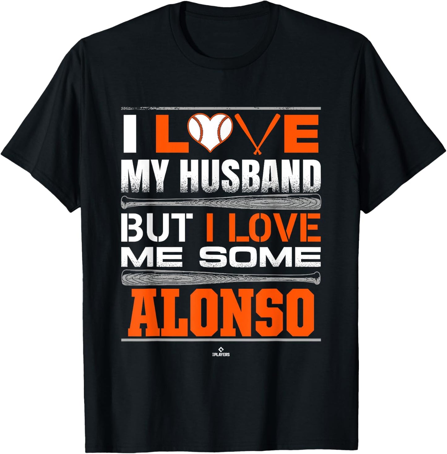 I Love My Husband Pete Alonso New York Baseball MLBPA T-Shirt - T-Shirt | Black