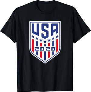 USA 2028 Go United States Sport USA Team 2028 USA T-Shirt - T-Shirt | Black