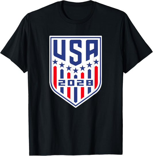 USA 2028 Go United States Sport USA Team 2028 USA T-Shirt - T-Shirt | Black