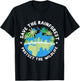 Save the Rainforest Protect the Wildlife T-Shirt - T-Shirt | Black