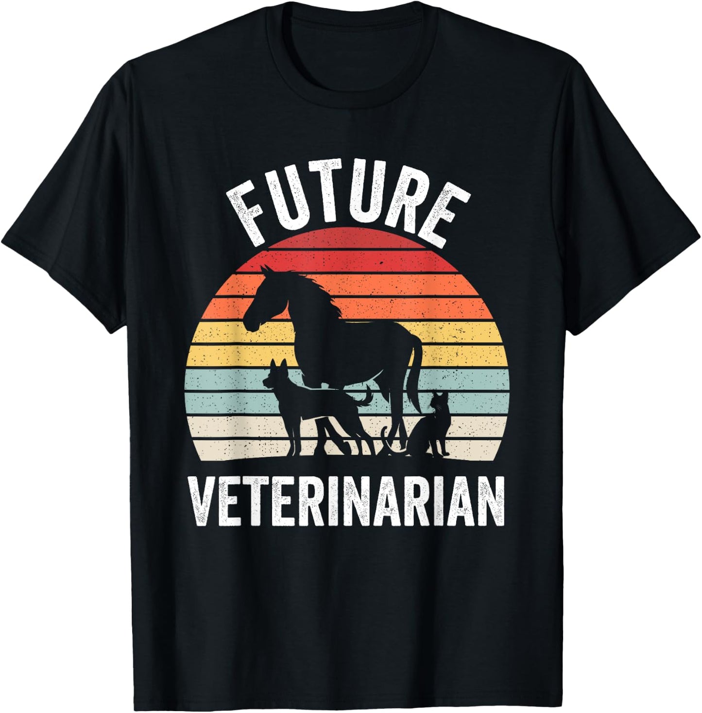 Future Veterinarian Boy Girl Veterinary Vet Costume T-Shirt - T-Shirt | Black
