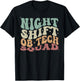 Groovy Night Shift OB Tech Squad Obstetrics Technician T-Shirt - T-Shirt | Black