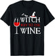 Halloween Drinking Shirt Witch Way To The Wine T-Shirt - T-Shirt | Black