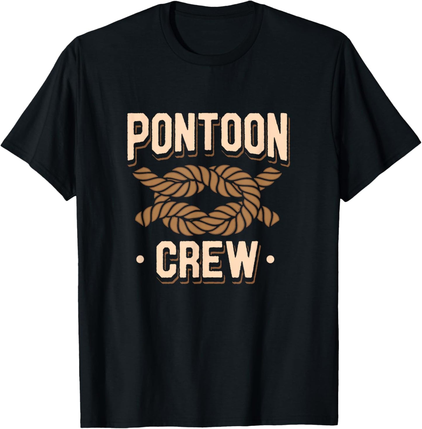 Pontoon Captain Boat Lovers Quote River Boating Pontoon Crew T-Shirt - T-Shirt | Black
