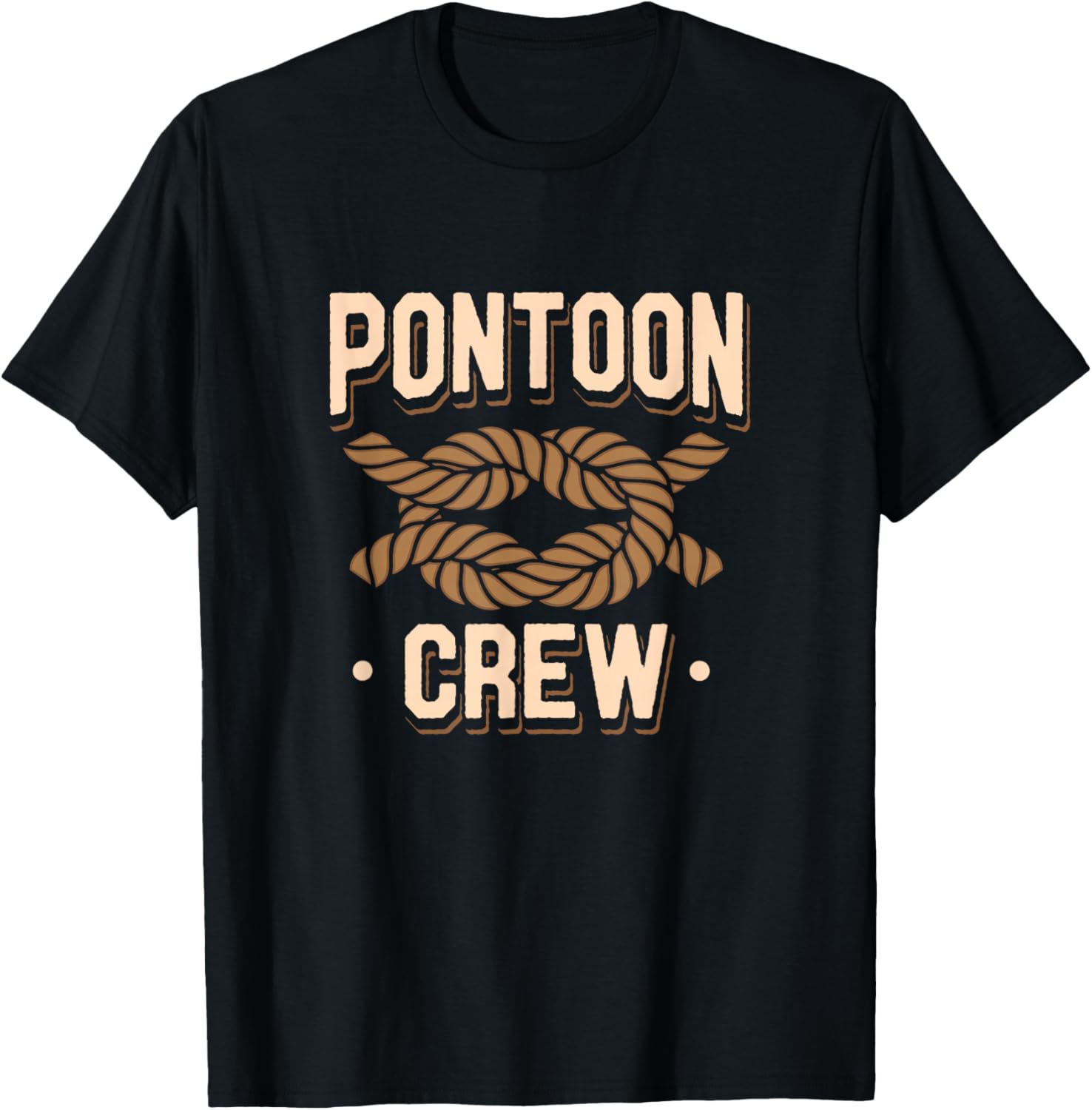 Pontoon Captain Boat Lovers Quote River Boating Pontoon Crew T-Shirt - T-Shirt | Black