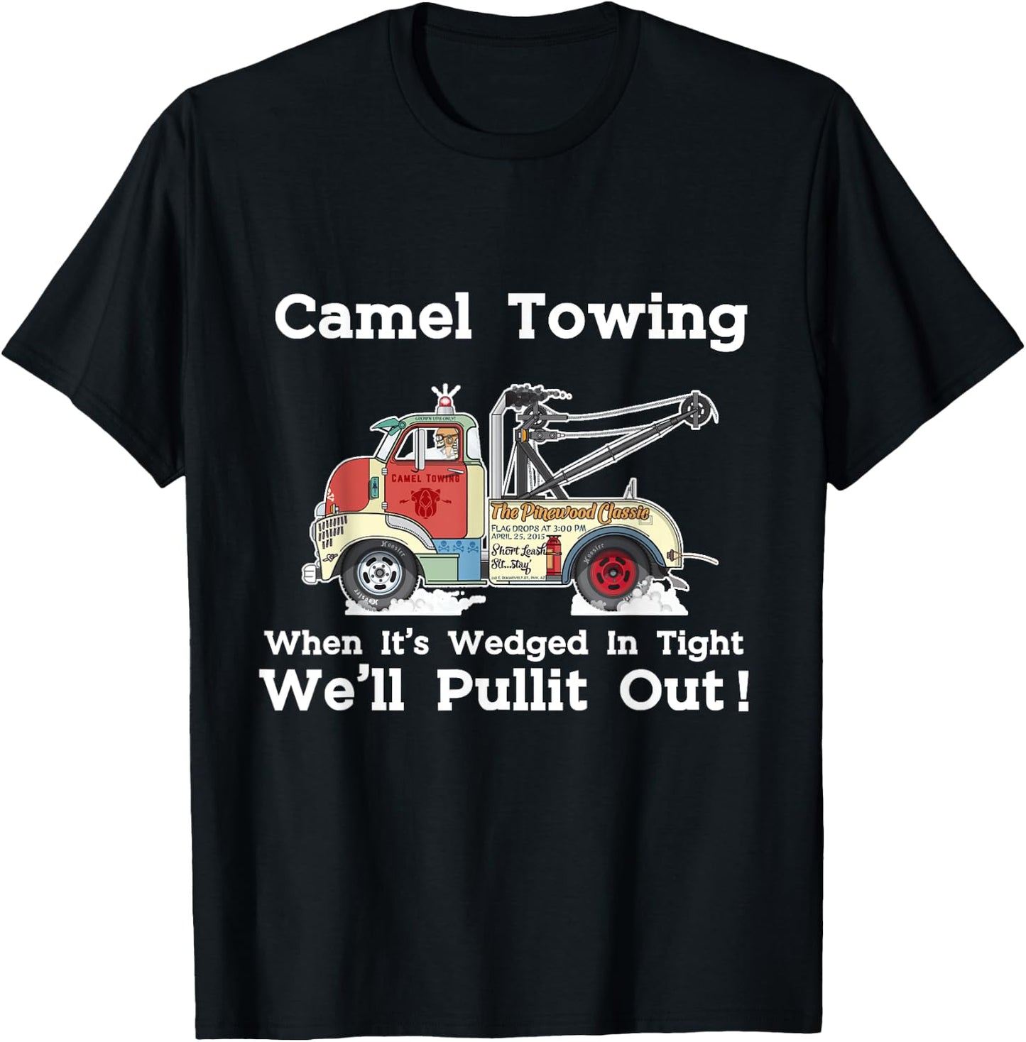 Camel Towing Funny Adult Humor Rude 2025 Quotes T-Shirt - T-Shirt | Black