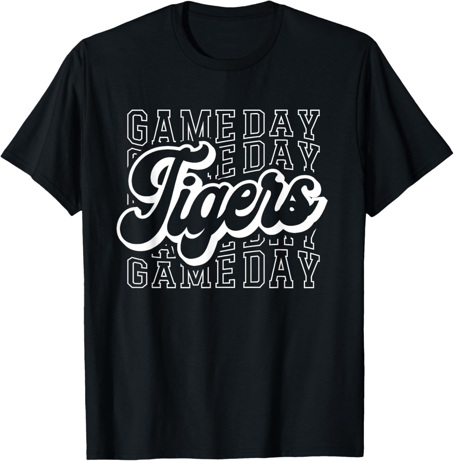 Tigers Sports Mascot - For Tigers Team Football Baseball T-Shirt - T-Shirt | Black