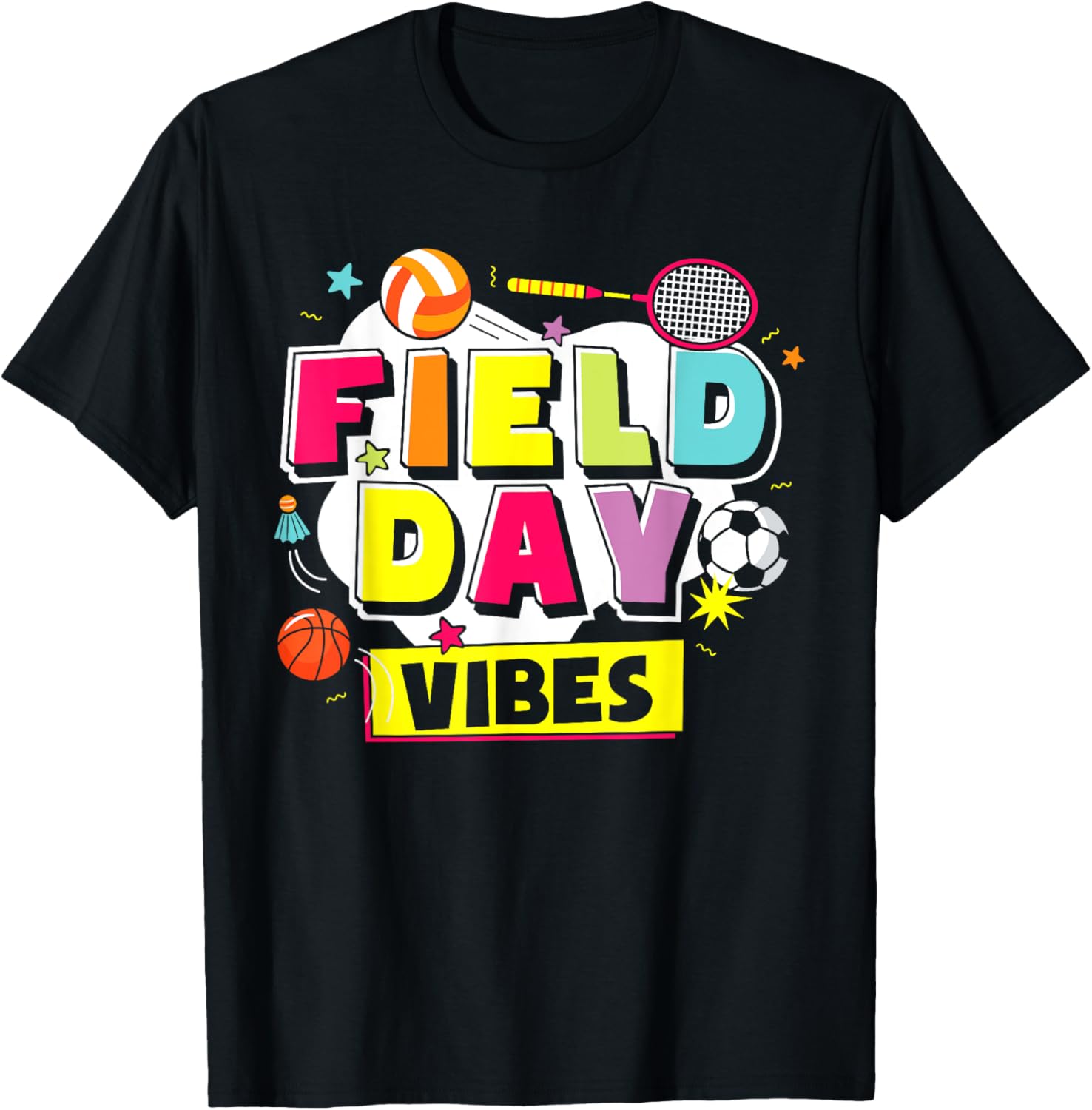 Field Day Sports School T-Shirt - T-Shirt | Black