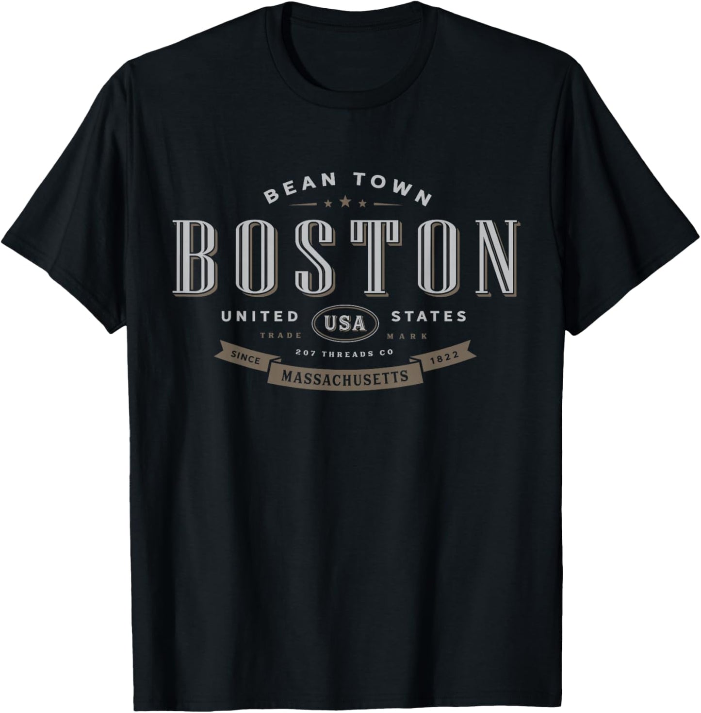 City of Boston T-Shirt - T-Shirt | Black