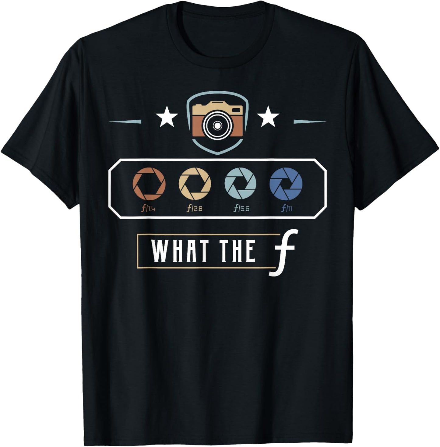 Photography Lover Gift design | What The F | Women Men gift T-Shirt - T-Shirt | Black