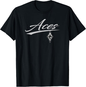 Las Vegas Aces WNBA Team , Black, Small, Classic Fit, , Short Sleeve, -Adults T-Shirt - T-Shirt | Black