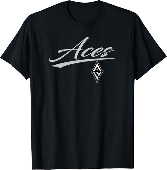 Las Vegas Aces WNBA Team , Black, Small, Classic Fit, , Short Sleeve, -Adults T-Shirt - T-Shirt | Black