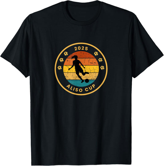 2025 Aliso Cup Tournament Tri-Color Girl T-Shirt - T-Shirt | Black