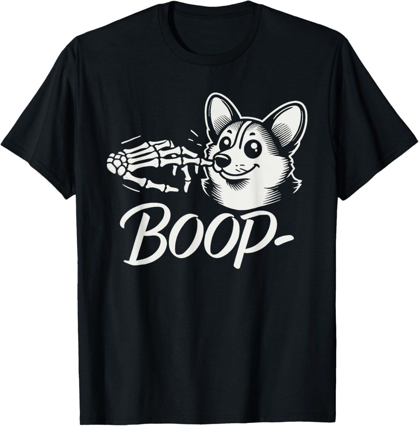 Boop Halloween Corgi Funny Corgi Halloween T-Shirt - T-Shirt | Black