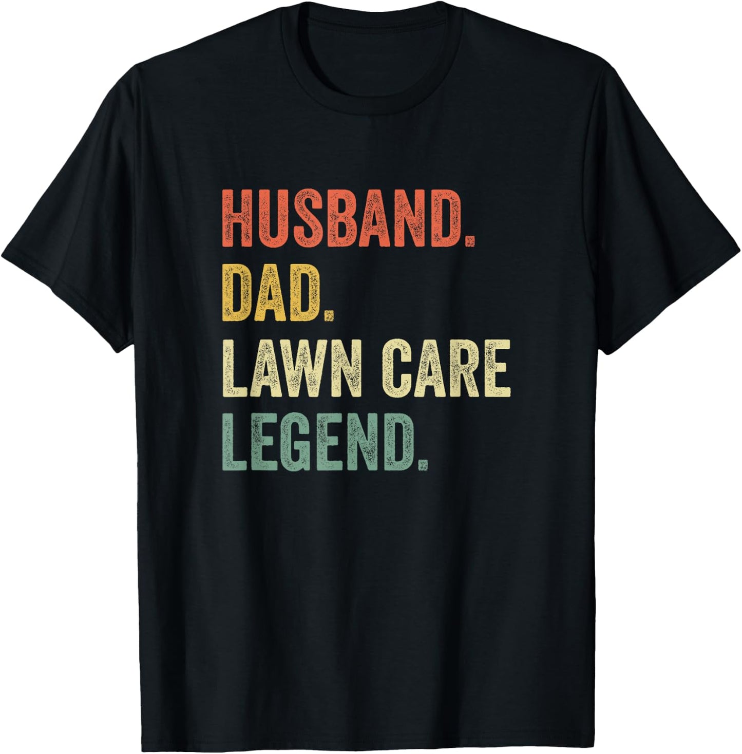 Funny Lawn Mowing T Shirt Lawn Care Stuff Gift Vintage Retro T-Shirt - T-Shirt | Black