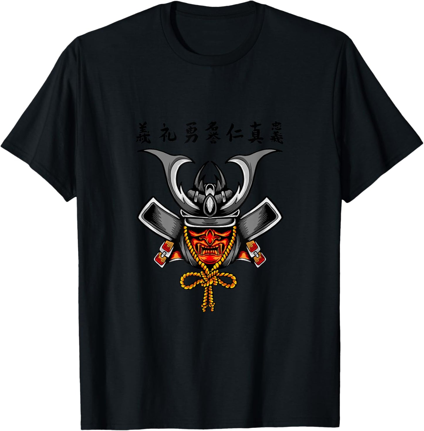 Vintage Japanese Samurai Fighter Ninja Japan Samurai T-Shirt - T-Shirt | Black