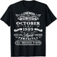 Legend Born In October 1989 35th Birthday Gift 35 Years Old T-Shirt - T-Shirt | Black