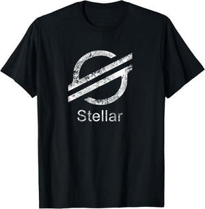 STELLAR LUMENS Crypto XLM Token Decentralized Blockchain T-Shirt - T-Shirt | Black