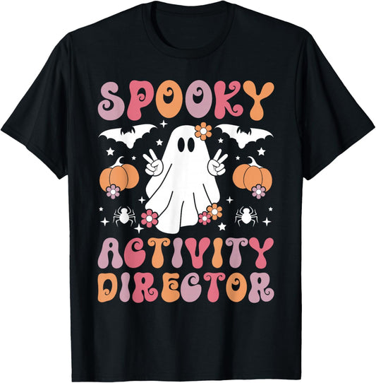 Spooky Activity Director Halloween Activity Coordinator T-Shirt - T-Shirt | Black