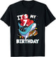 It's my 7th Birthday 7 Year Old Shark Birthday T-Shirt - T-Shirt | Black