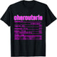 Thanksgiving Christmas Charcuterie Nutrition Fact T-Shirt - T-Shirt | Black