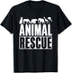 Animal Rescue Save Rescuing Animals Animal T-Shirt - T-Shirt | Black