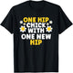 One Hip Chick With One New Hip T-Shirt - T-Shirt | Black