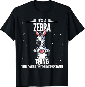 Its A Zebra Thing Zebra T-Shirt - T-Shirt | Black