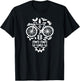 Funny Bicycle Cycling Sugar Skull Humor Graphic T-Shirt - T-Shirt | Black
