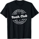 Best Book Club Vintage Stamp Retro Distressed Logo Old schoo T-Shirt - T-Shirt | Black