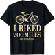 I Biked 200 Miles On Purpose Double Century Cycling T-Shirt - T-Shirt | Black
