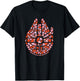 Star Wars Valentine’s Day Millennium Falcon Love Hearts T-Shirt - T-Shirt | Black